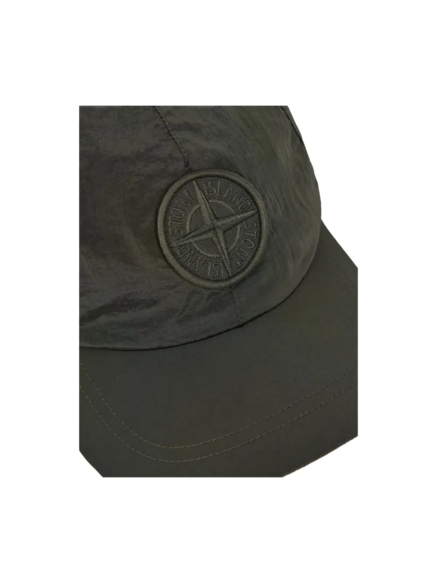 Бейсболка STONE ISLAND 9100011 из нейлона с металлическим покрытием ECONYL — изображение 2 из 3, зеленый