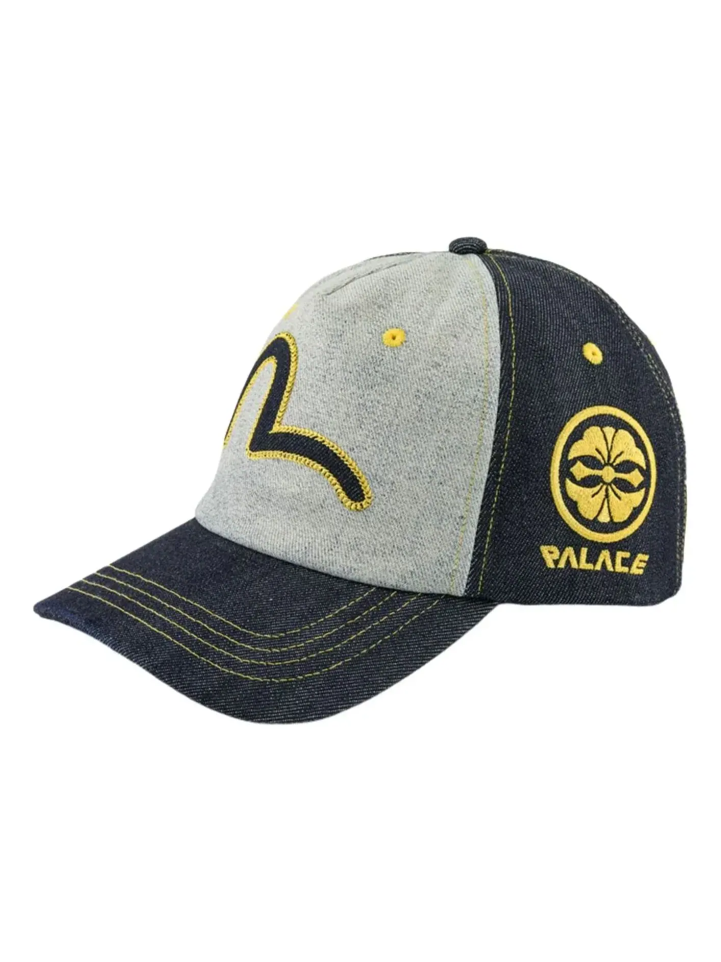 Бейсболка Palace x EVISU Snapback 'Reverse Indigo' — изображение 1 из 2, синий