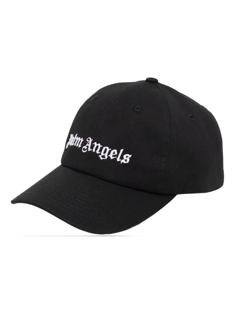 Бейсболка Palm Angels Classic Logo Cap 'Black White' — изображение 1 из 1, черный