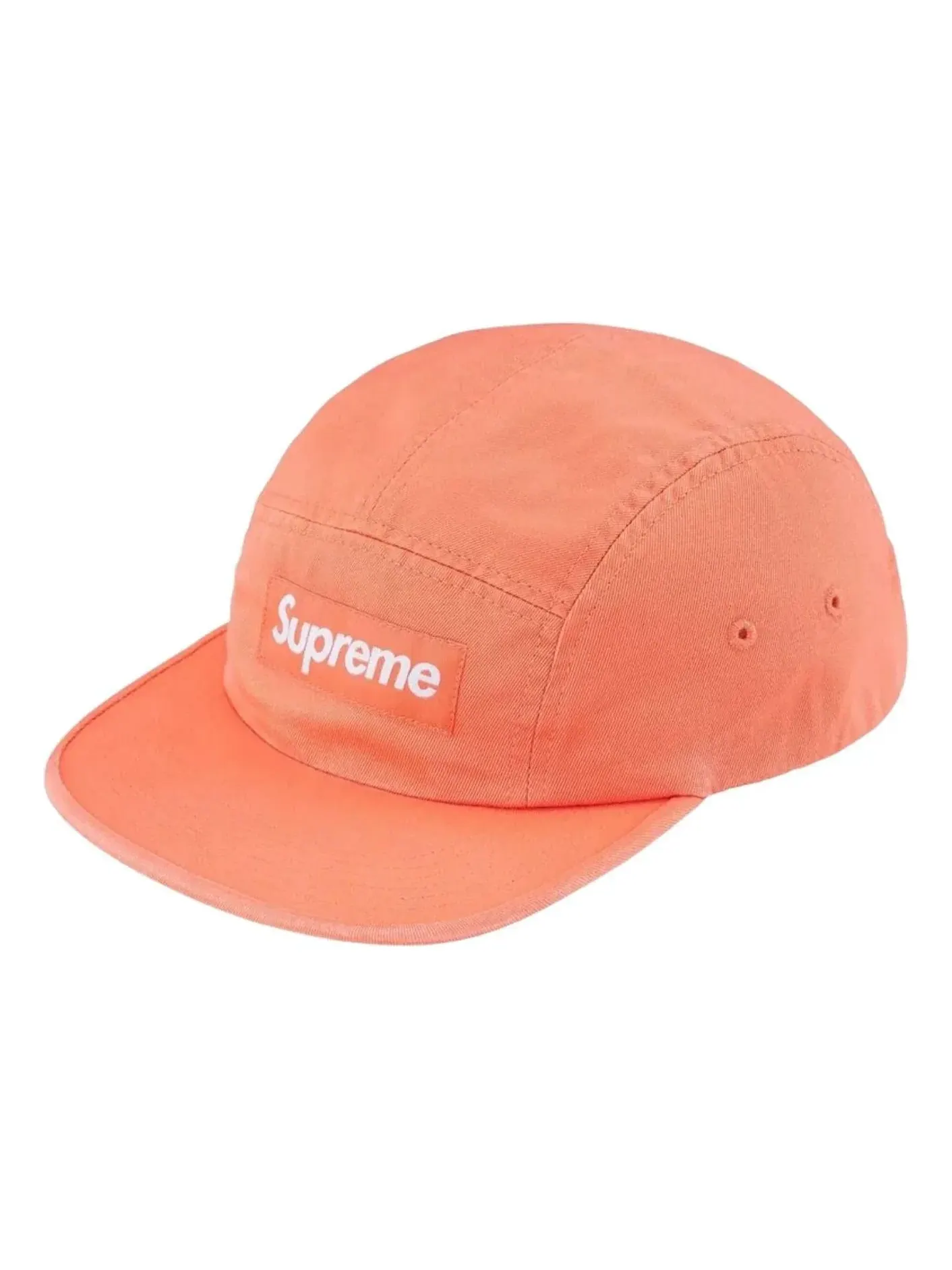 Бейсболка Supreme SS26 из выстиранной хлопковой саржи — изображение 1 из 2, оранжевый