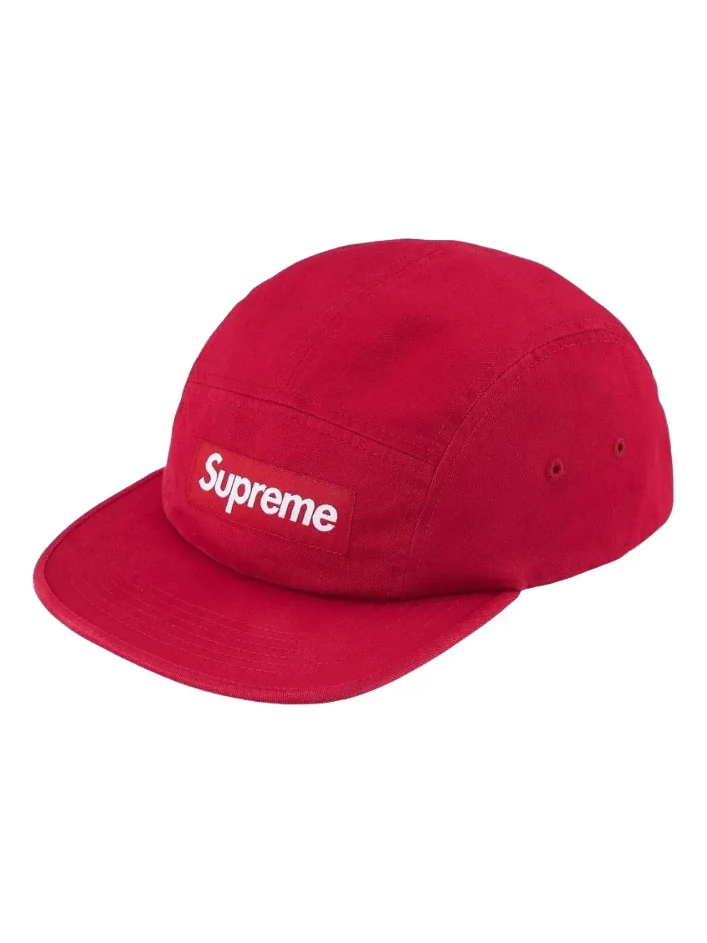 Кепка Supreme SS26 Washed Chino Twill Camp Cap 'Red' — изображение 1 из 2, красный