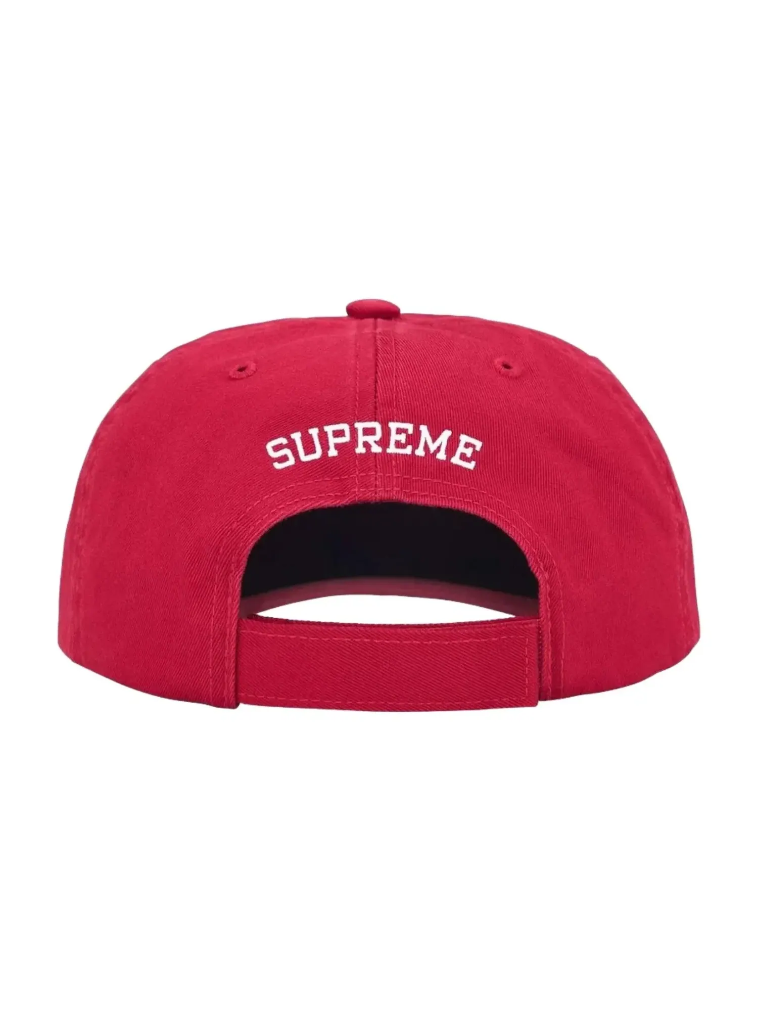 Кепка Supreme SS26 Вышитый логотип в виде денег, 6 панелей — изображение 3 из 3, красный