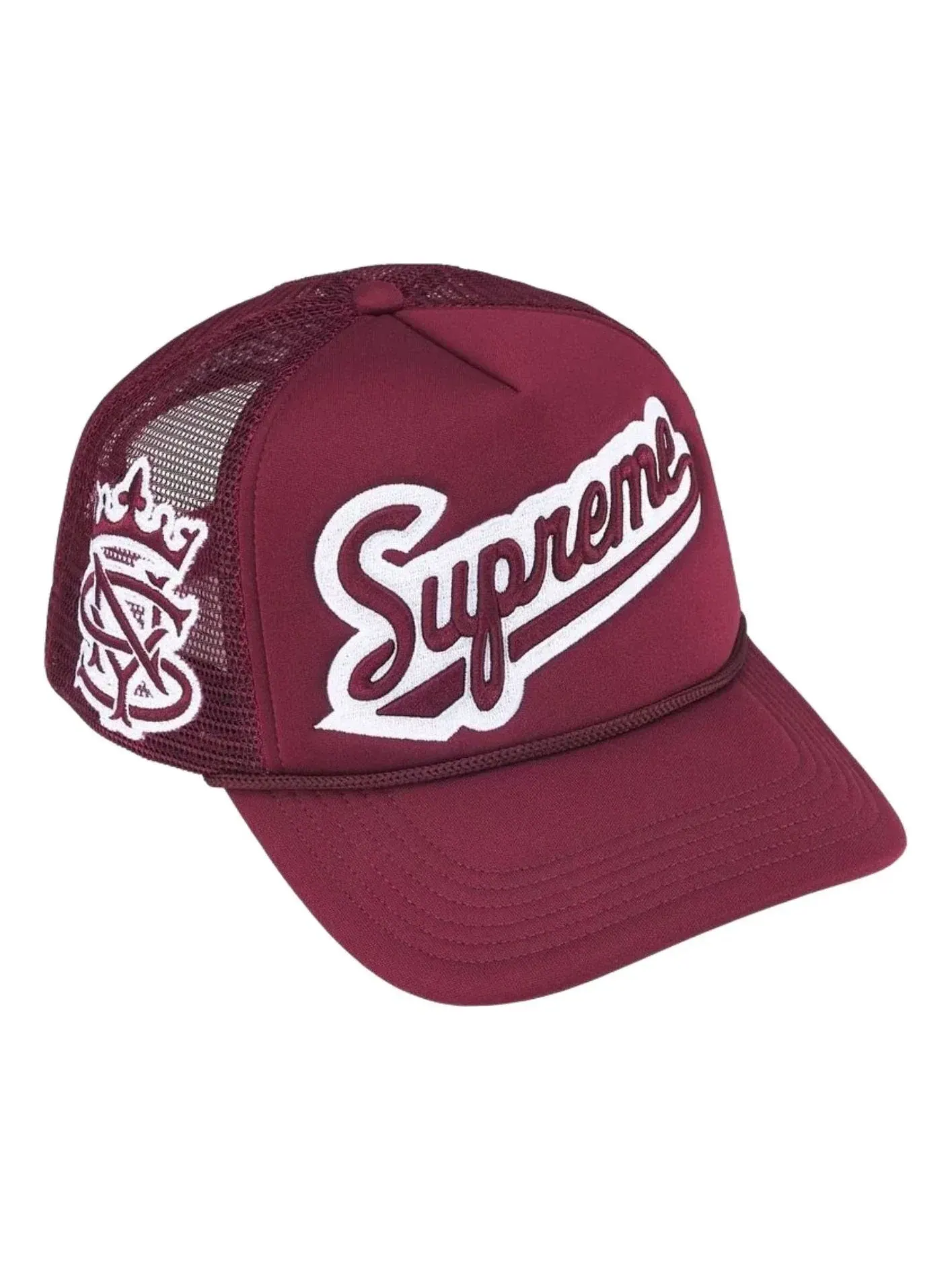 Кепка Supreme SS26 University Mesh Back 5-Panel 'Cardinal' SUP-SS26-1005-CRDNL — изображение 1 из 4, бордовый