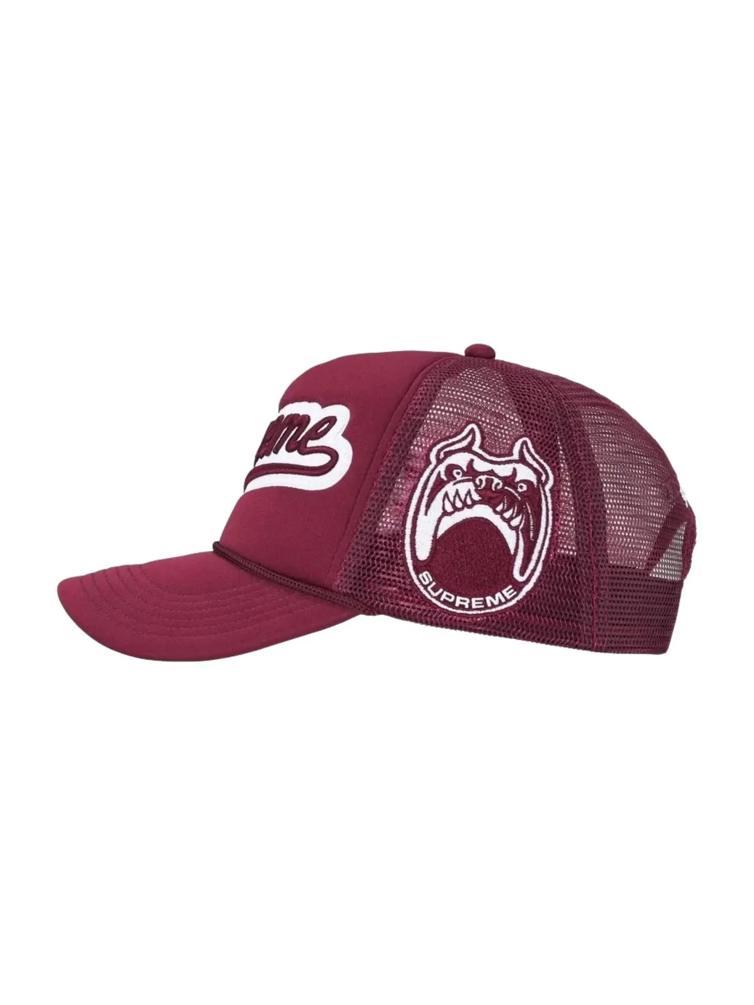 Кепка Supreme SS26 University Mesh Back 5-Panel 'Cardinal' SUP-SS26-1005-CRDNL — изображение 2 из 4, бордовый