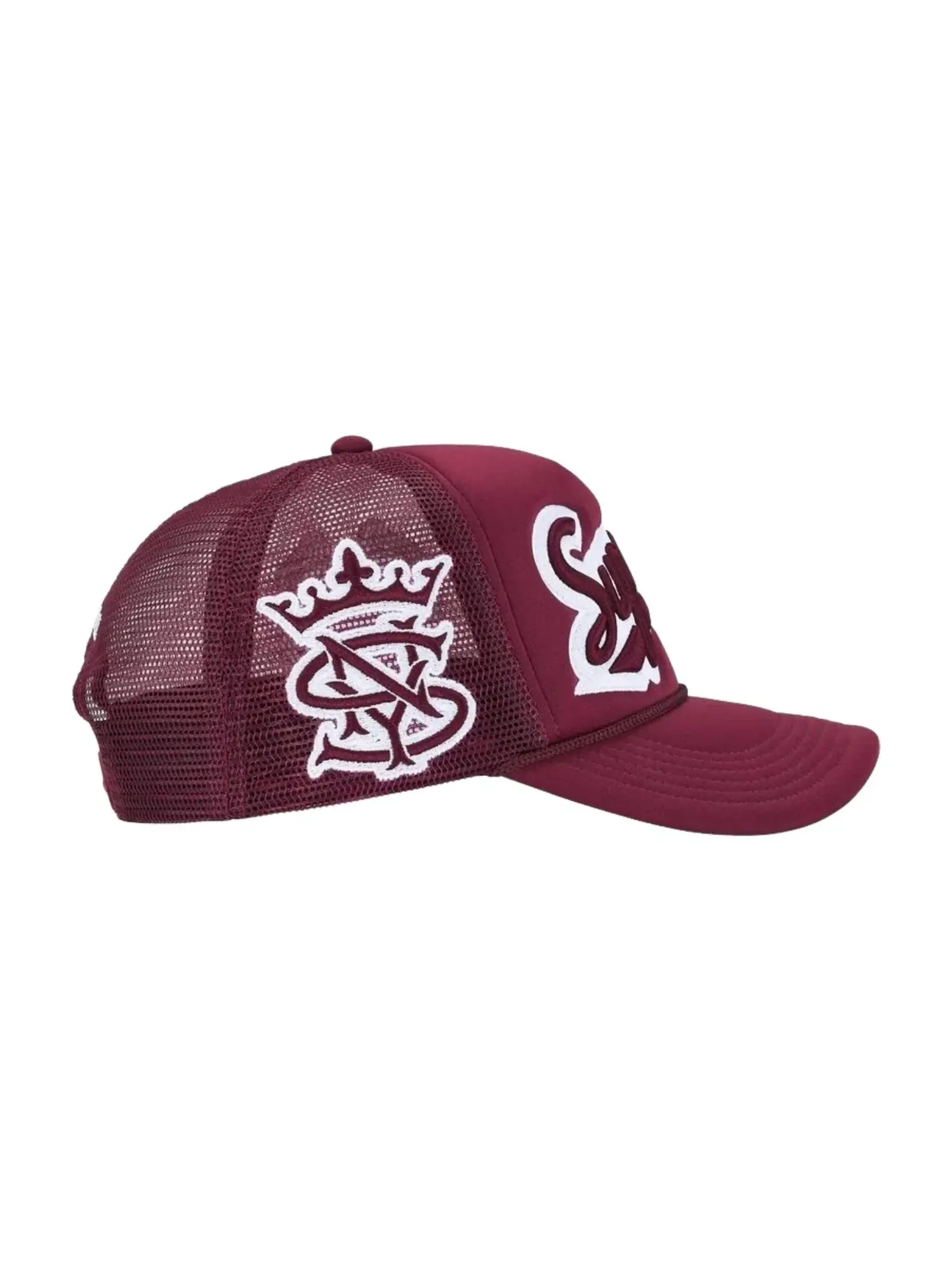 Кепка Supreme SS26 University Mesh Back 5-Panel 'Cardinal' SUP-SS26-1005-CRDNL — изображение 3 из 4, бордовый