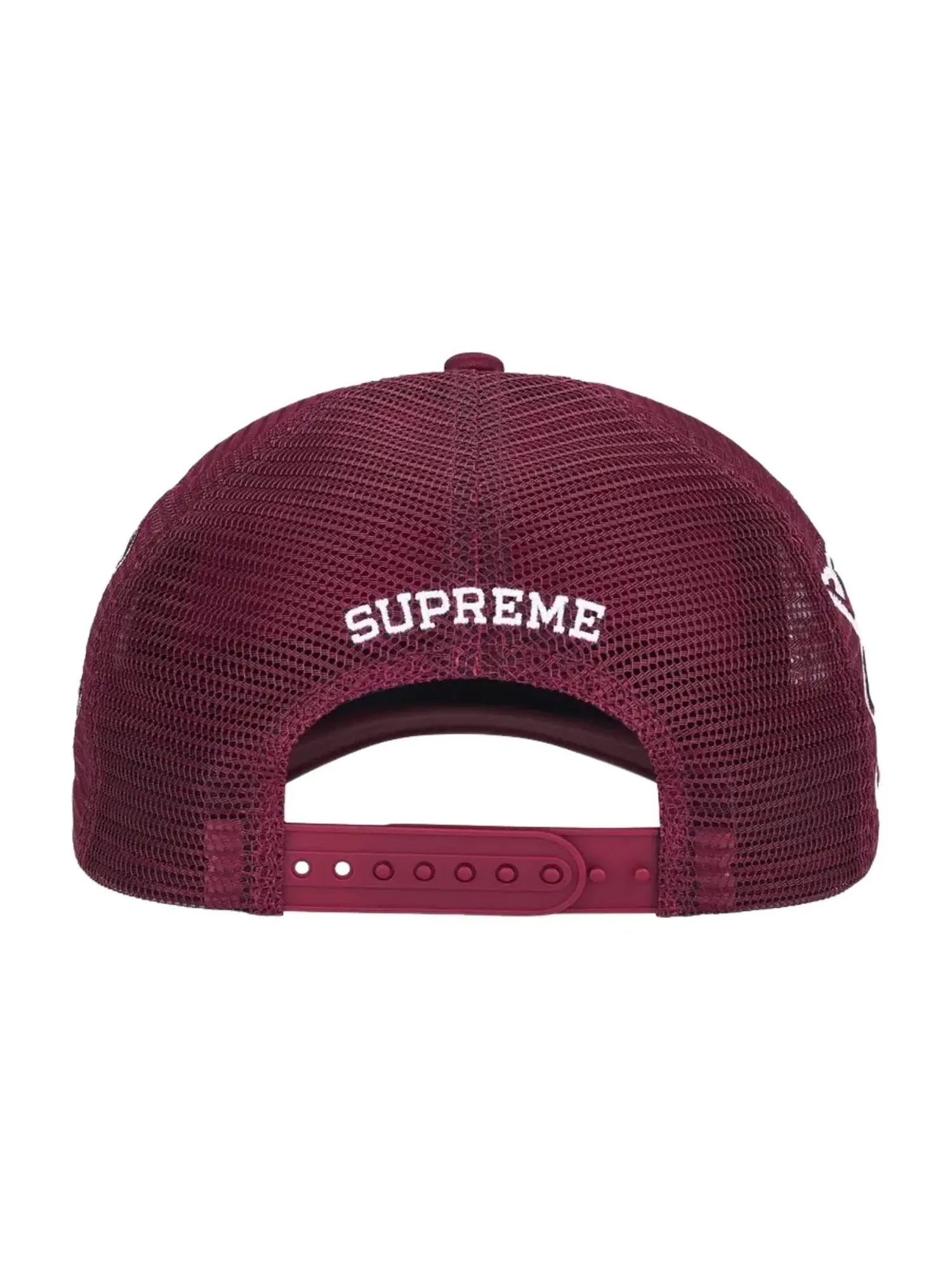 Кепка Supreme SS26 University Mesh Back 5-Panel 'Cardinal' SUP-SS26-1005-CRDNL — изображение 4 из 4, бордовый