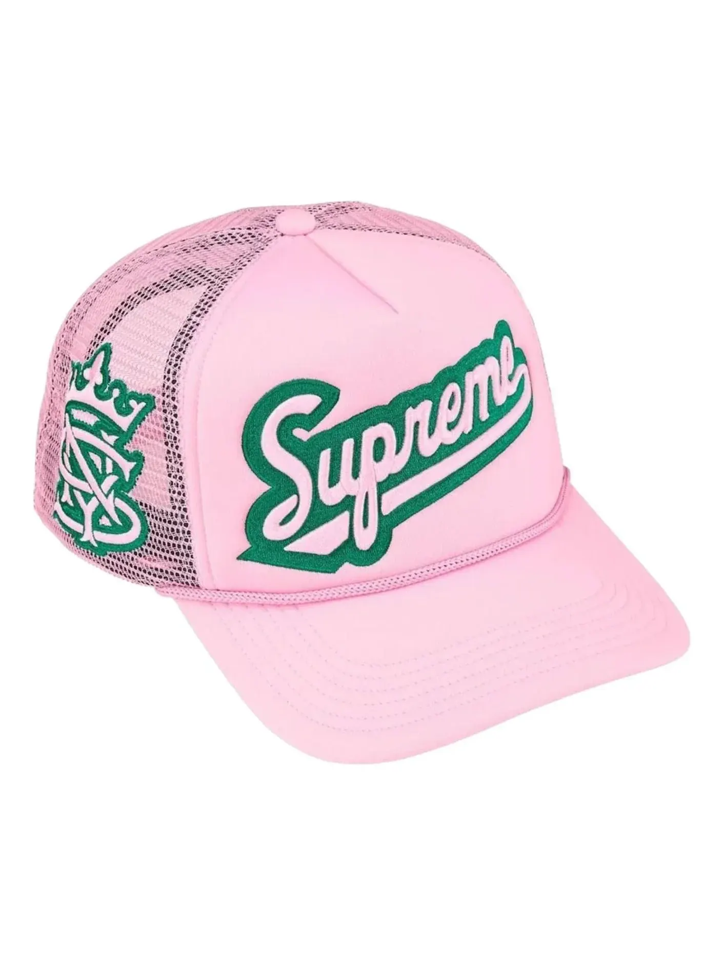 Бейсболка Supreme SS26 University Mesh Back 5-Panel 'Pink' — изображение 1 из 4, розовый