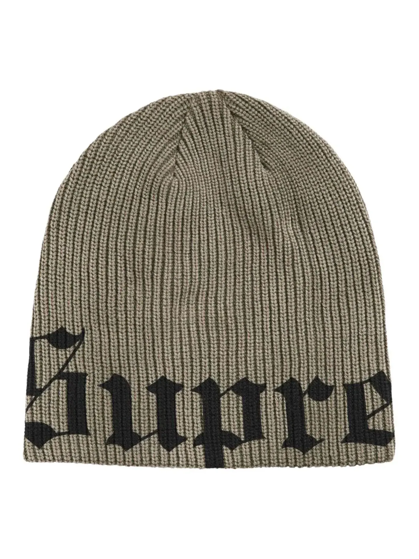 Шапка Supreme SS26 Old English Printed Beanie 'Olive' — изображение 1 из 1, оливковый зеленый