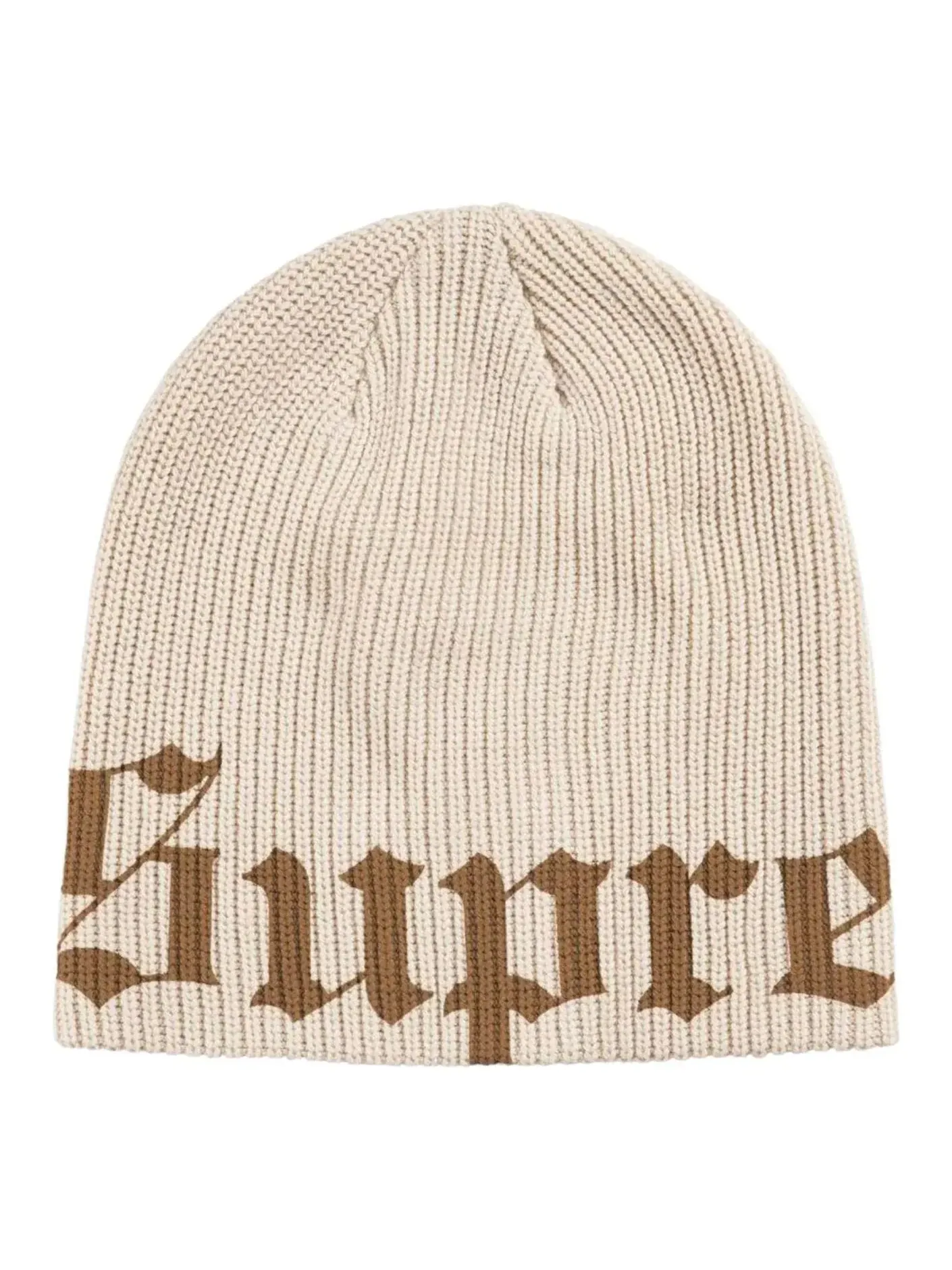 Шапка Supreme SS26 Old English Printed Beanie 'Stone' — изображение 1 из 1, бежевый