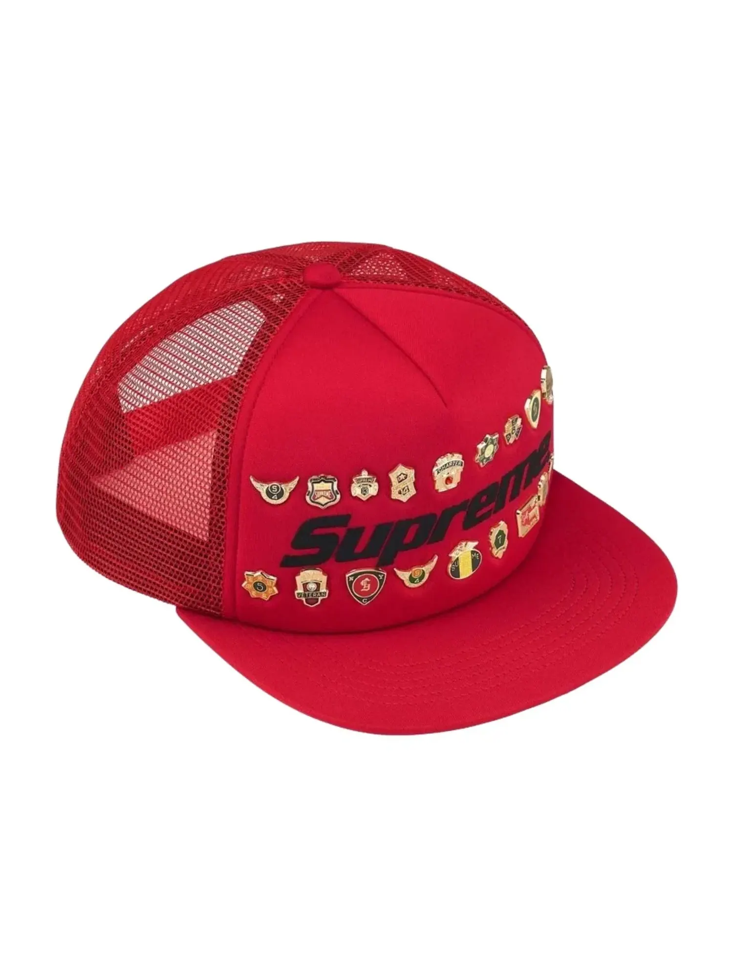 Кепка Supreme SS26 Pins Mesh Back 5-Panel 'Red' SUP-SS26-1017-RED — изображение 2 из 3, красный