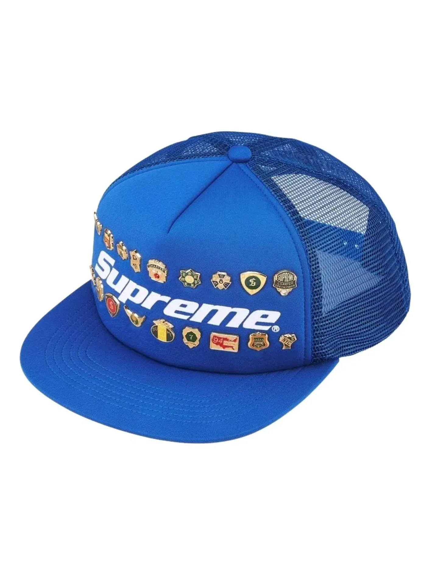 Кепка Supreme SS26 Pins Mesh Back 5-Panel 'Royal' SUP-SS26-1017-ROY — изображение 1 из 3, синий