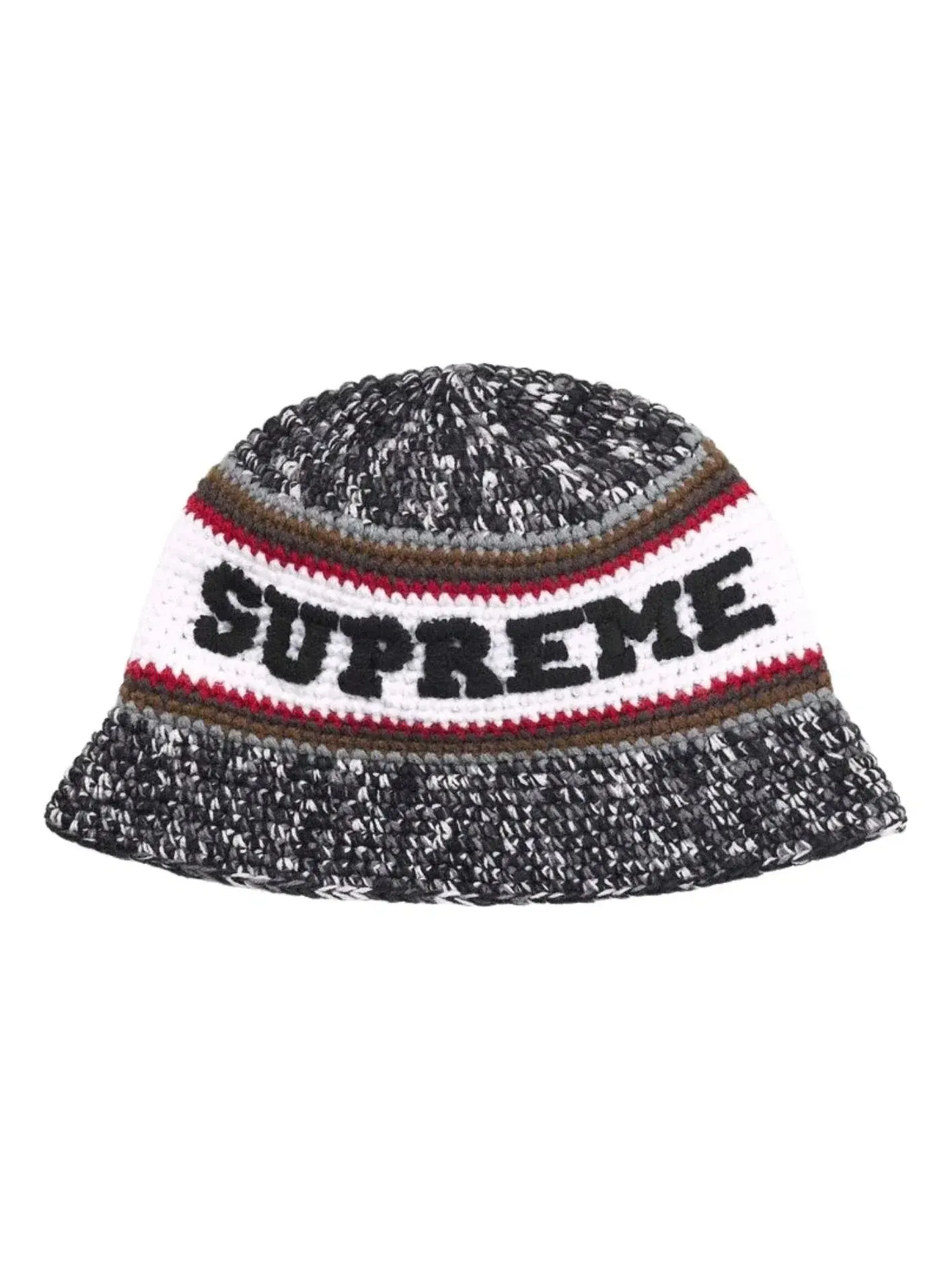 Панама Supreme SS26 Knit Logo Crusher 'Black' SUP-SS26-1030-BLK — изображение 1 из 2, черный
