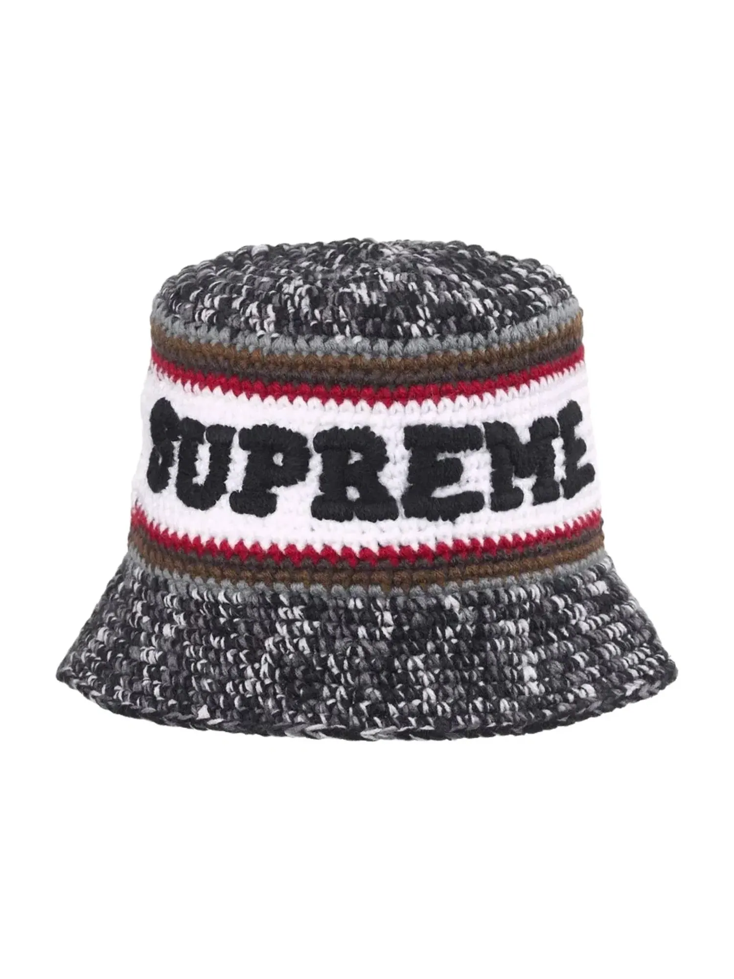 Панама Supreme SS26 Knit Logo Crusher 'Black' SUP-SS26-1030-BLK — изображение 2 из 2, черный