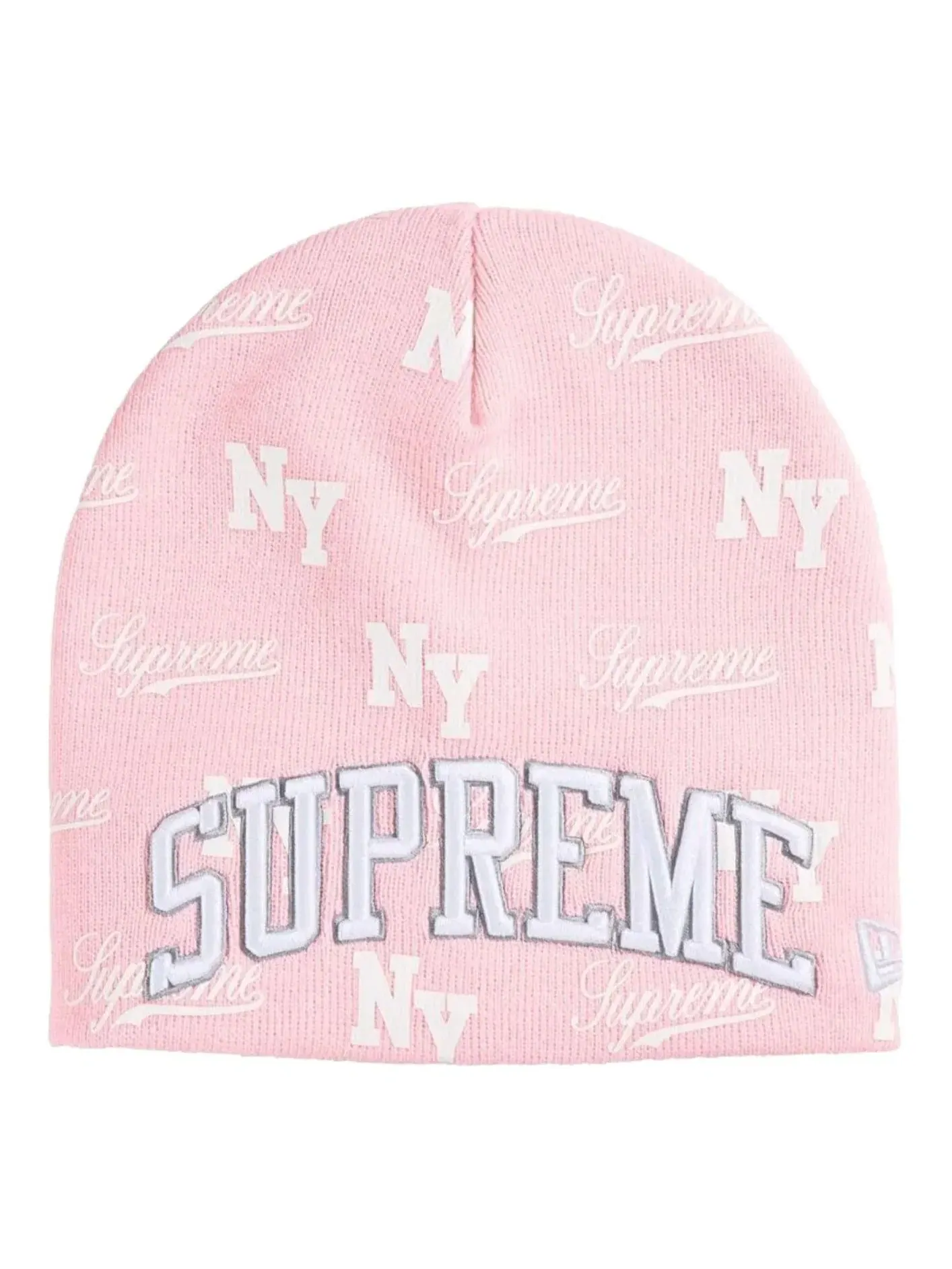 Шапка Supreme x New Era SS26 Monogram 'Pink' SUP-SS26-1038-PNK — изображение 1 из 2, розовый