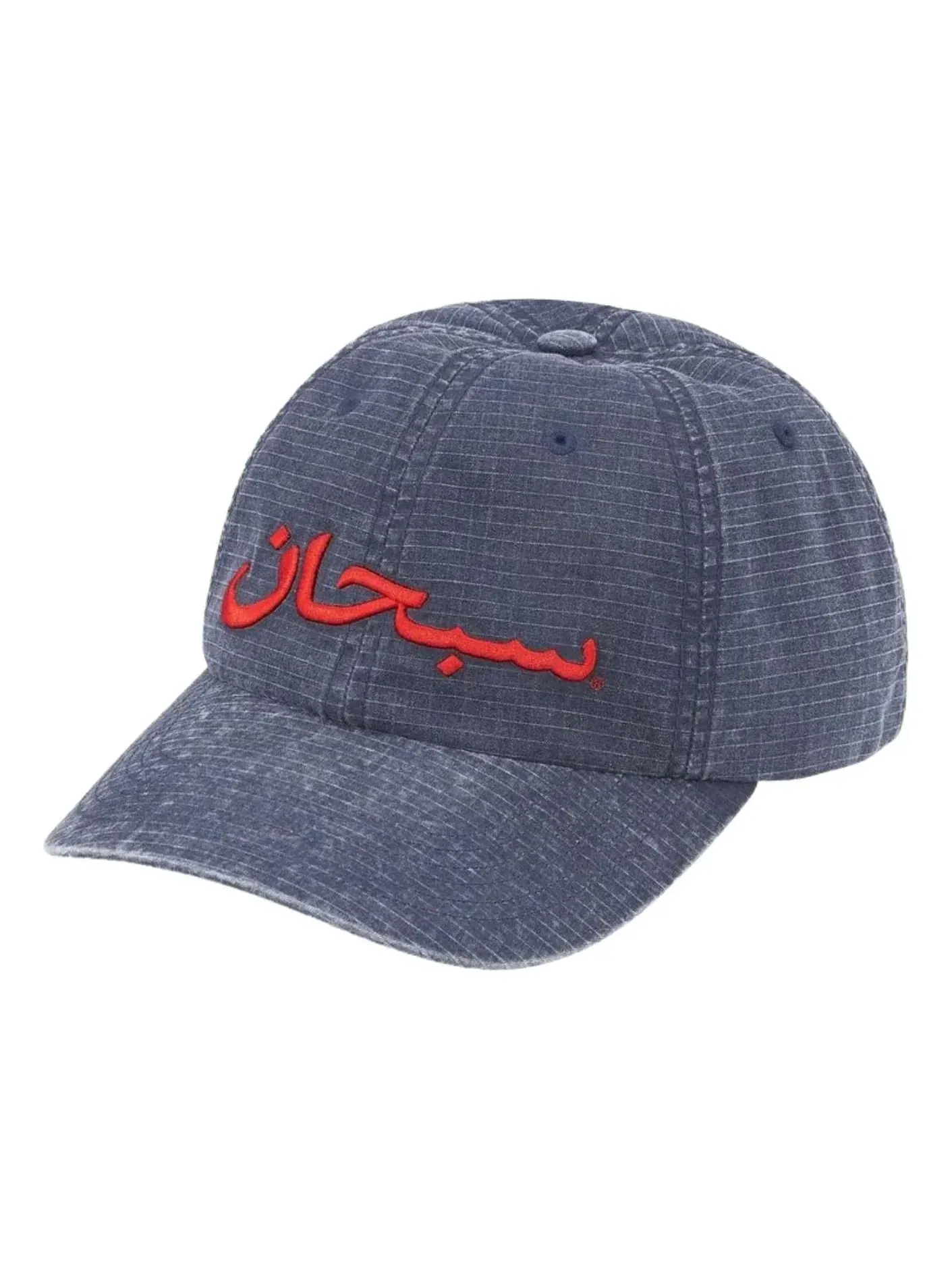 Кепка Supreme SS26 Arabic Logo Rips 6-Panel 'Navy' SUP-SS26-1040-NVY — изображение 1 из 2, темно-синий