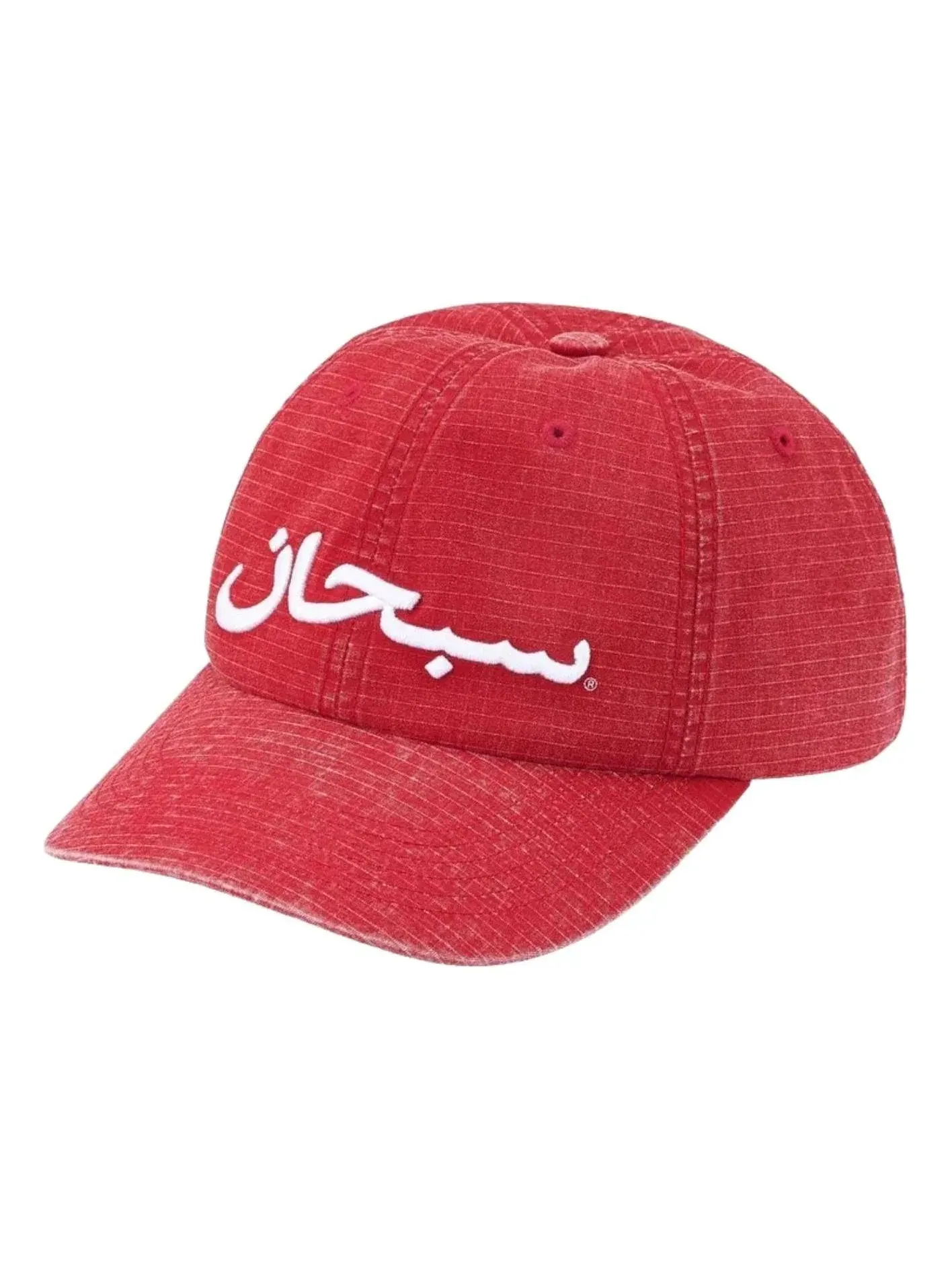 Кепка Supreme SS26 Arabic Logo Rips 6-Panel 'Red' SUP-SS26-1040-RED — изображение 1 из 2, красный