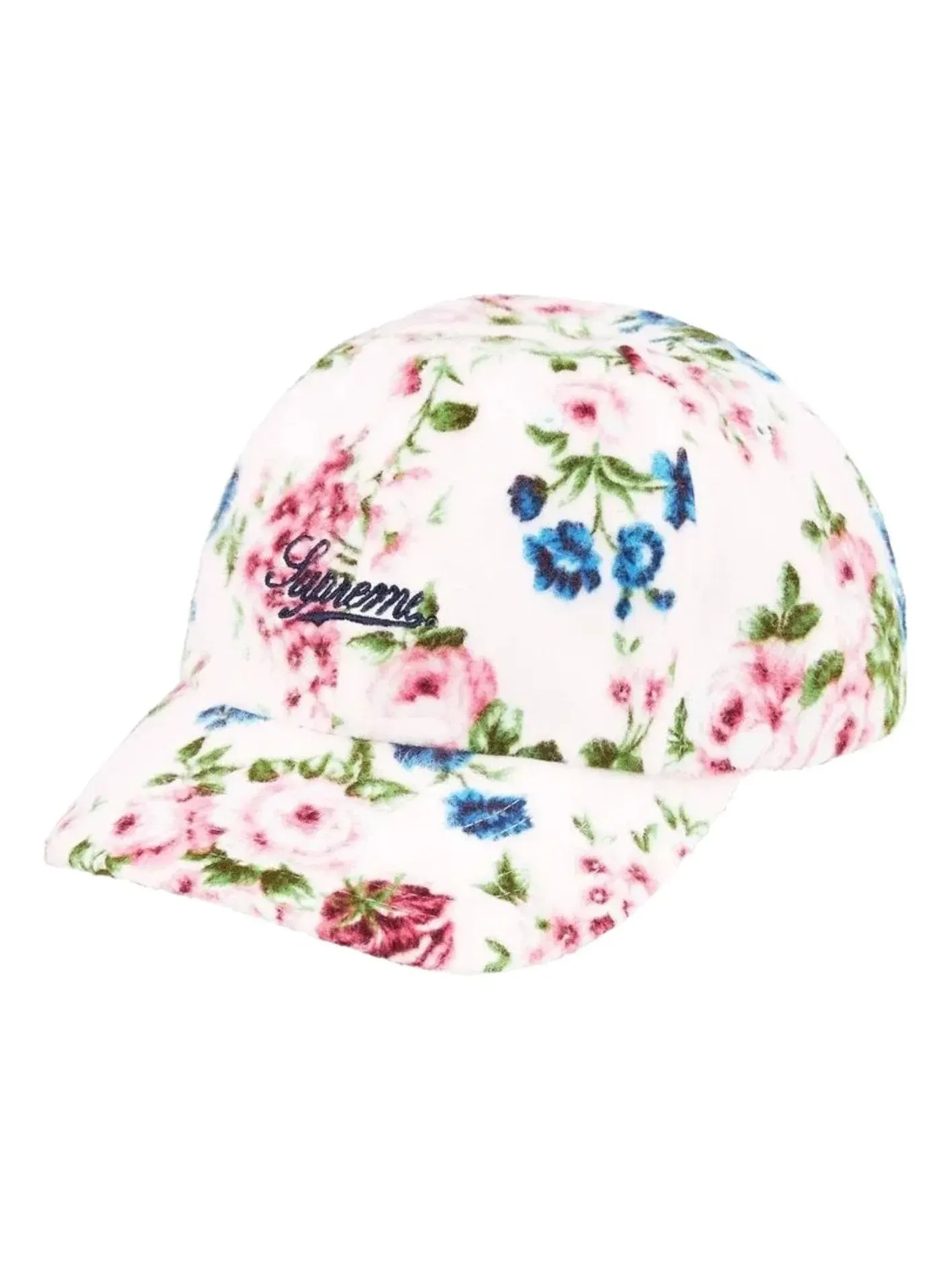 Кепка Supreme SS26 из фланели с цветочным принтом, шестипанельная, белая, SUP-SS26-1043-WHT — изображение 1 из 2, белый