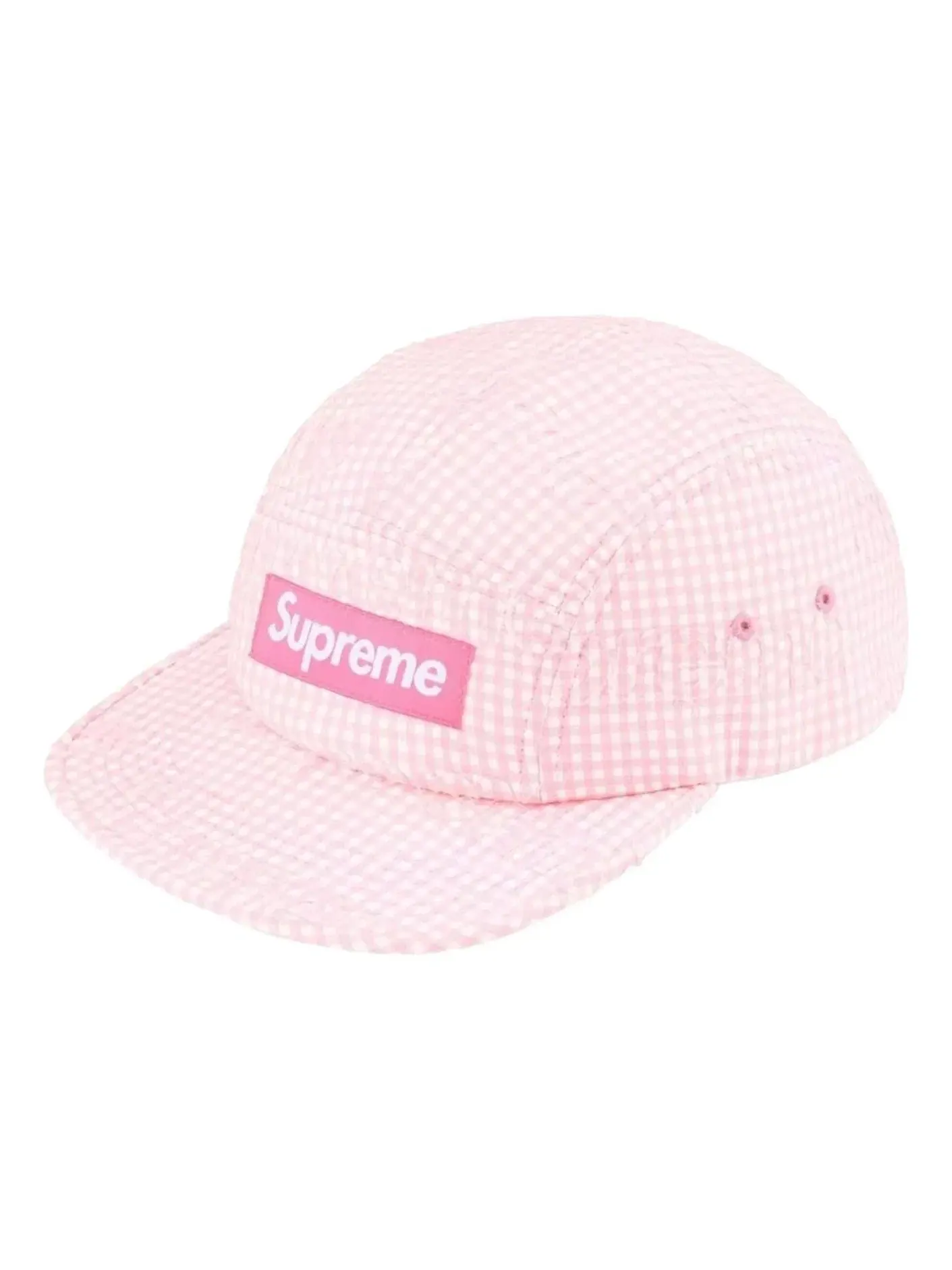Мужская кепка с монограммой Gingham Camp Cap Supreme — изображение 1 из 2, розовый