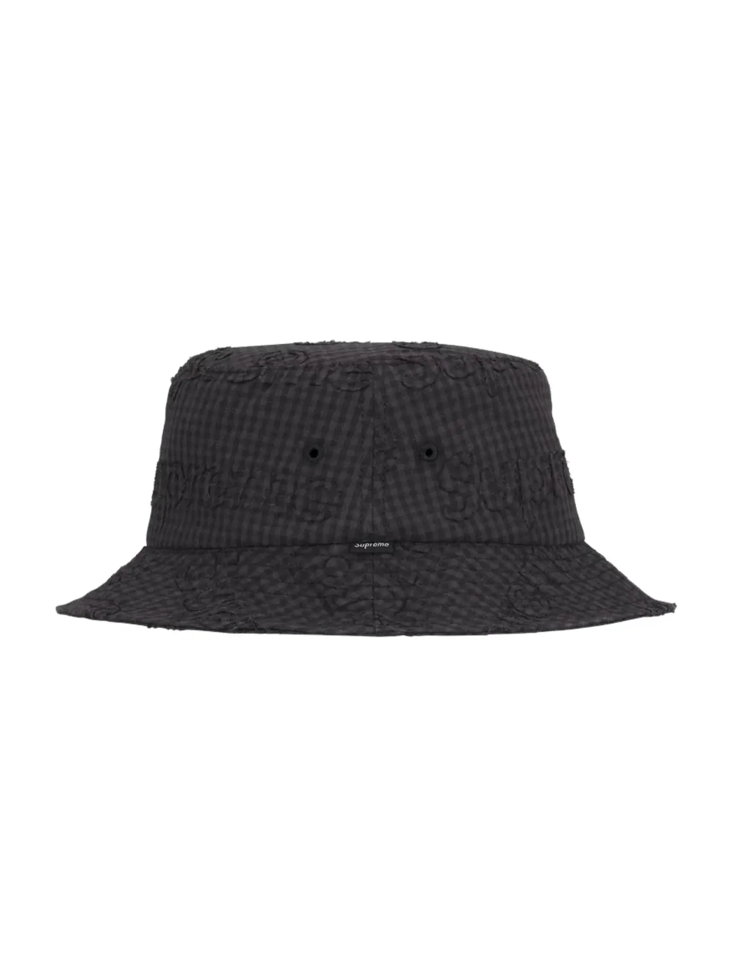 Мужская кепка с монограммой Gingham Supreme — изображение 2 из 2, черный