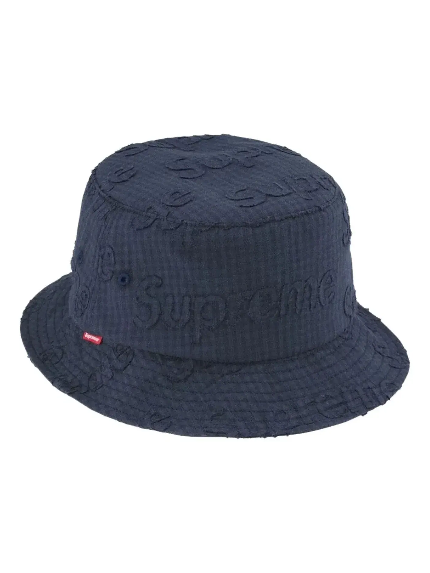 Мужская кепка-крушер с монограммой Gingham Supreme — изображение 1 из 2, темно-синий