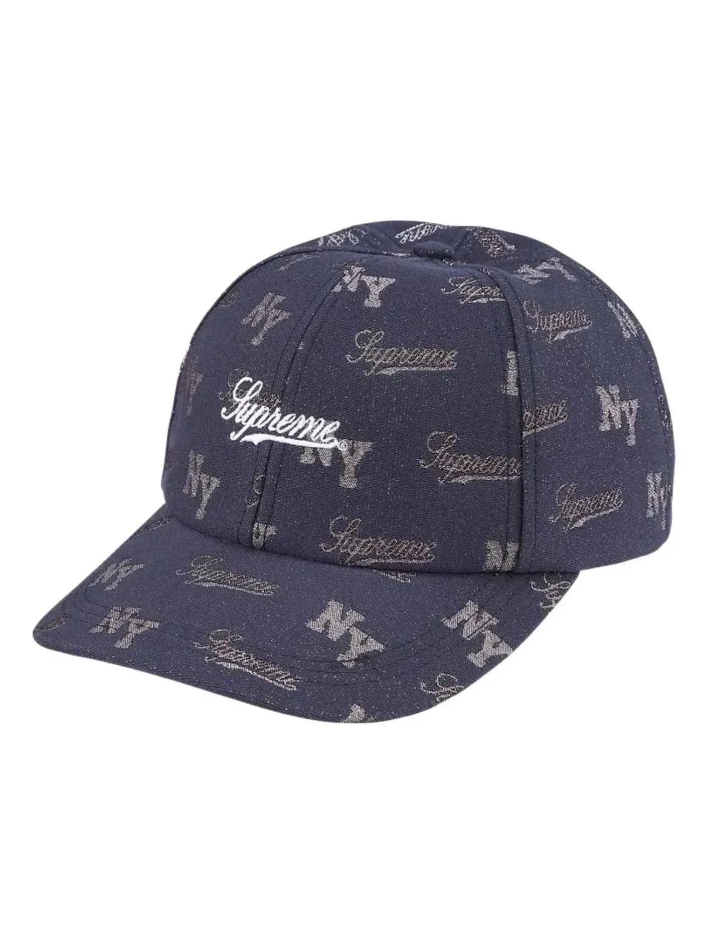 Мужская кепка Supreme SS26 Monogram 6-Panel — изображение 1 из 2, темно-синий