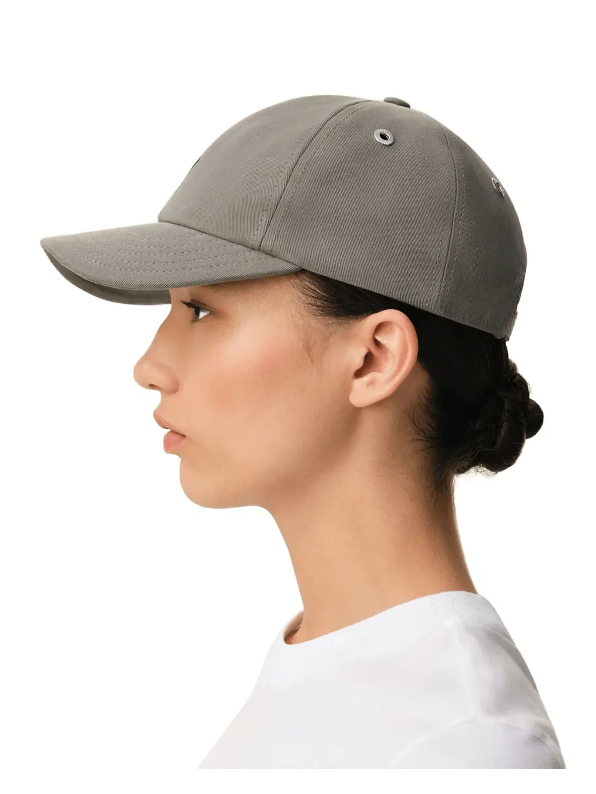 Вышитая кепка AMI PARIS SS26 AMi De Coeur 'Серая' UCP265-AW0041-0516 — изображение 5 из 6, серый