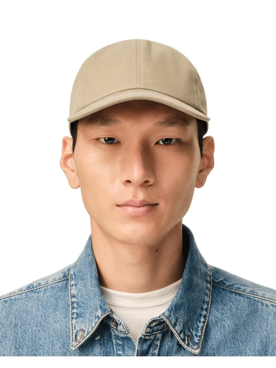 Кепка AMI SS26 Cotton Back Ami De Coeur 'Beige' UCP279-AW0041-A036 — изображение 4 из 6, бежевый