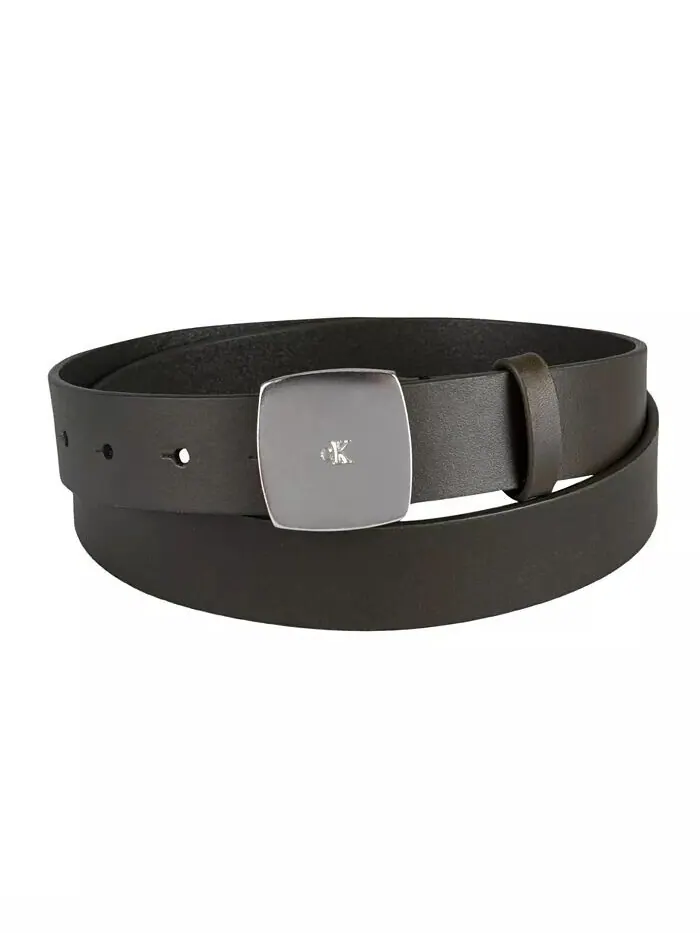 Женский кожаный ремень для брюк с логотипом Micro CK Calvin Klein