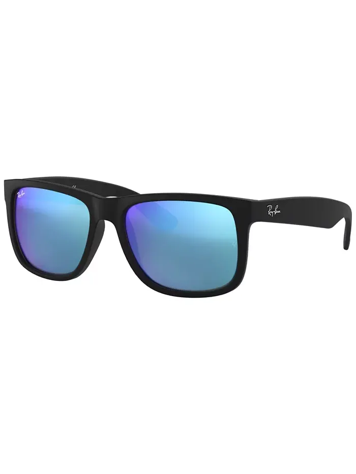 Унисекс солнцезащитные очки с низкой перемычкой, RB4165F JUSTIN COLOR MIX Ray-Ban — черный