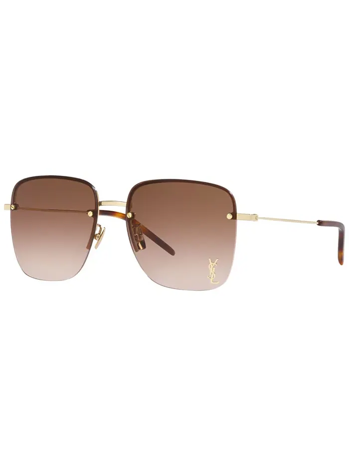 Женские солнцезащитные очки, SL 312M 58 Saint Laurent — изображение 1 из 4, золотистый