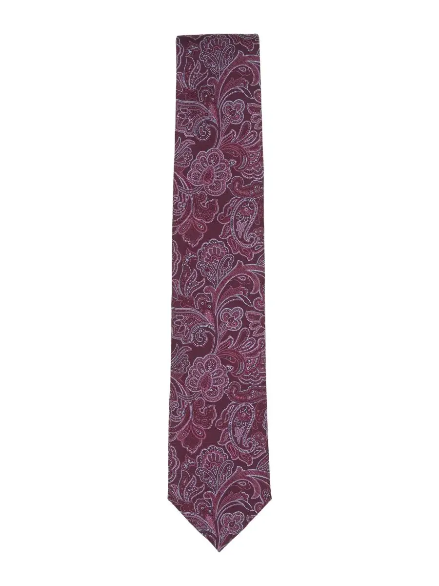 Мужской галстук Surmer Paisley Michael Kors — изображение 2 из 3, бордовый