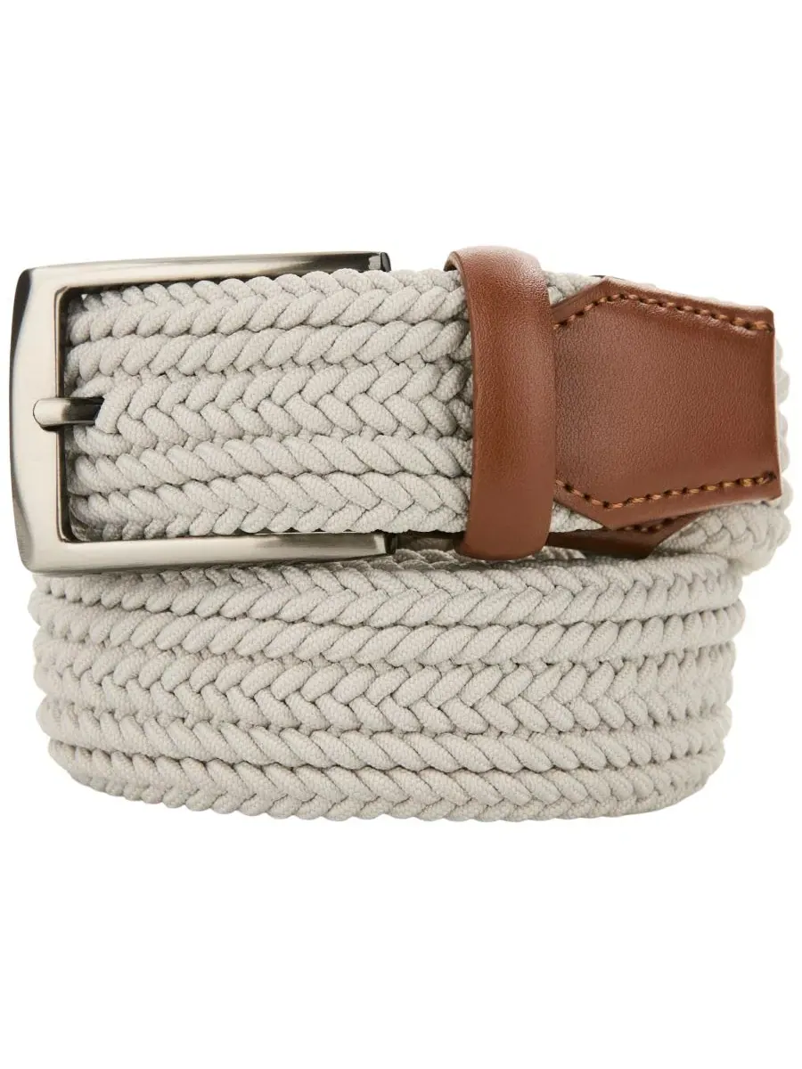 Мужской плетеный эластичный пояс Channel Perry Ellis Portfolio, Kahki