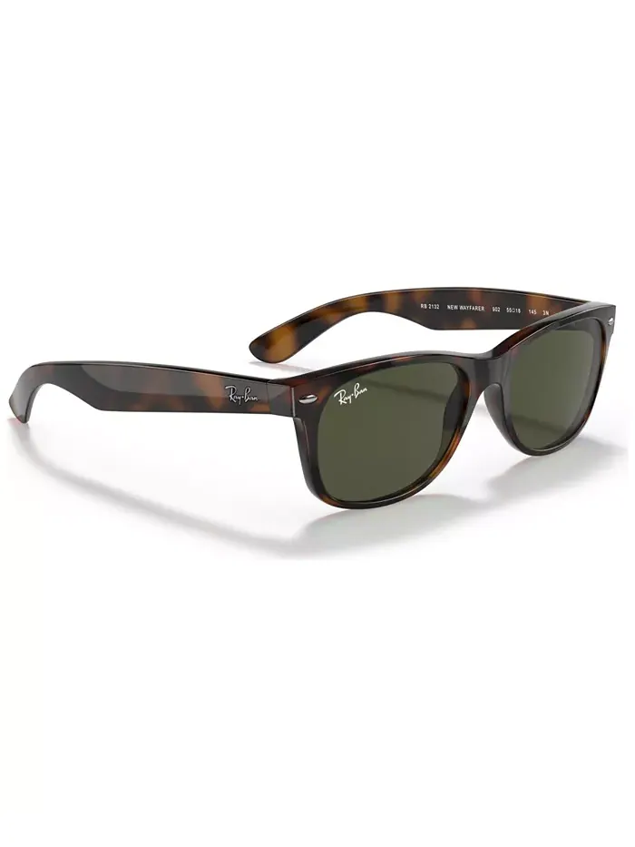 Унисекс солнцезащитные очки New Wayfarer, RB2132 Ray-Ban — изображение 3 из 5, коричневый