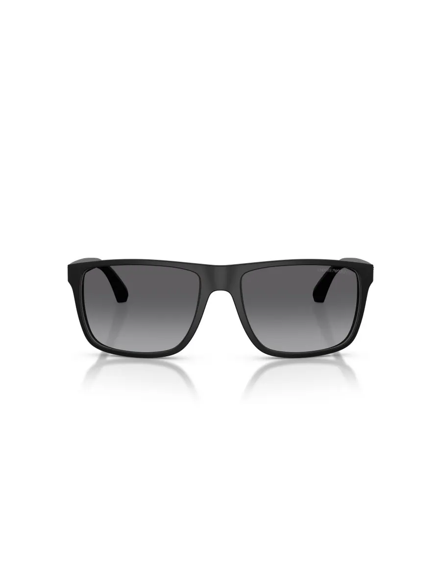 Мужские поляризованные солнцезащитные очки, EA4033 Emporio Armani — изображение 3 из 9, черный серый/серый