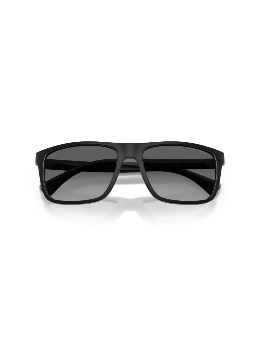 Мужские поляризованные солнцезащитные очки, EA4033 Emporio Armani — изображение 6 из 9, черный серый/серый