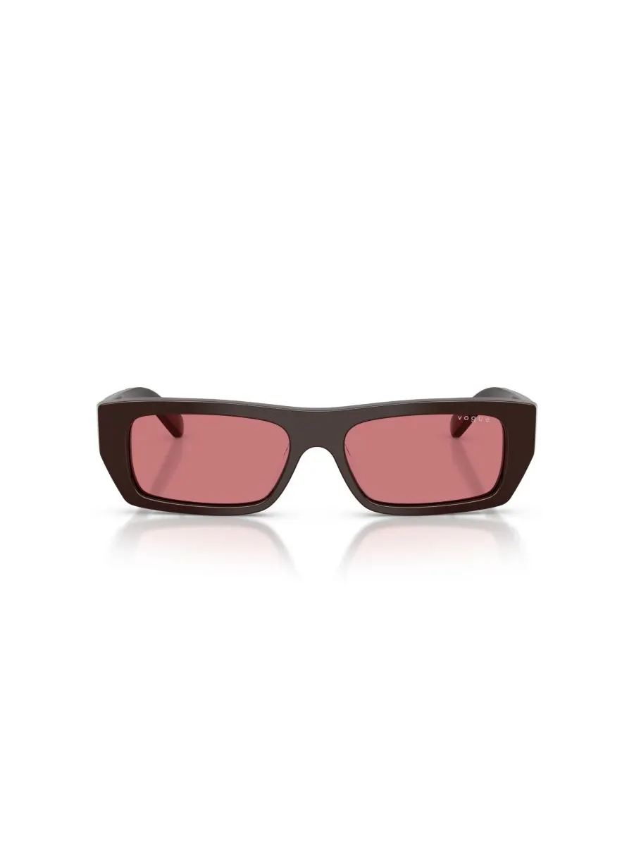 Женские прямоугольные солнцезащитные очки, VO5657SU Vogue Eyewear — изображение 2 из 6, коричневый