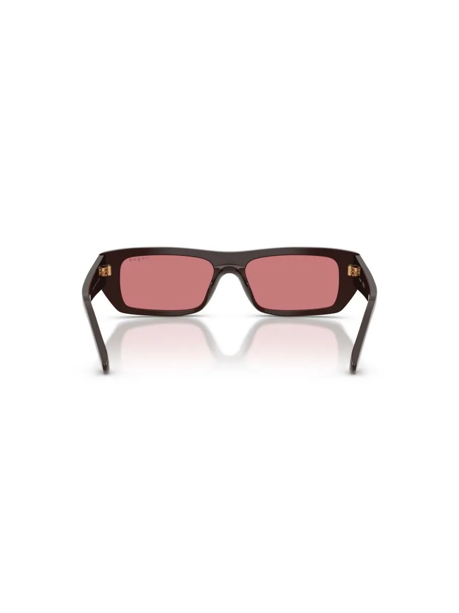Женские прямоугольные солнцезащитные очки, VO5657SU Vogue Eyewear — изображение 4 из 6, коричневый