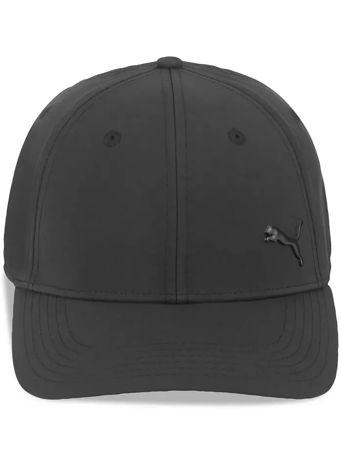 Мужская кепка Alloy с логотипом кота, однотонная, эластичная Puma — изображение 1 из 3, черный