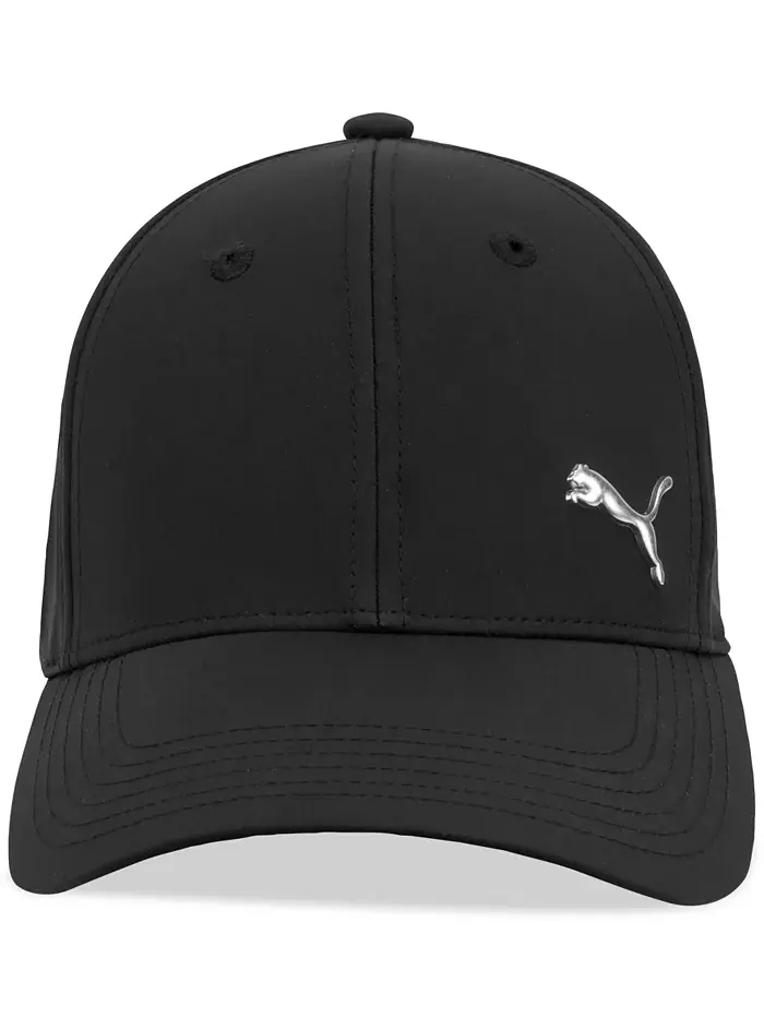 Мужская кепка Alloy с логотипом кота, однотонная, эластичная Puma — изображение 1 из 3, черный