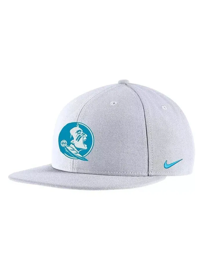 Мужская белая бейсболка Florida State Seminoles Heritage Snapback Nike — изображение 1 из 2