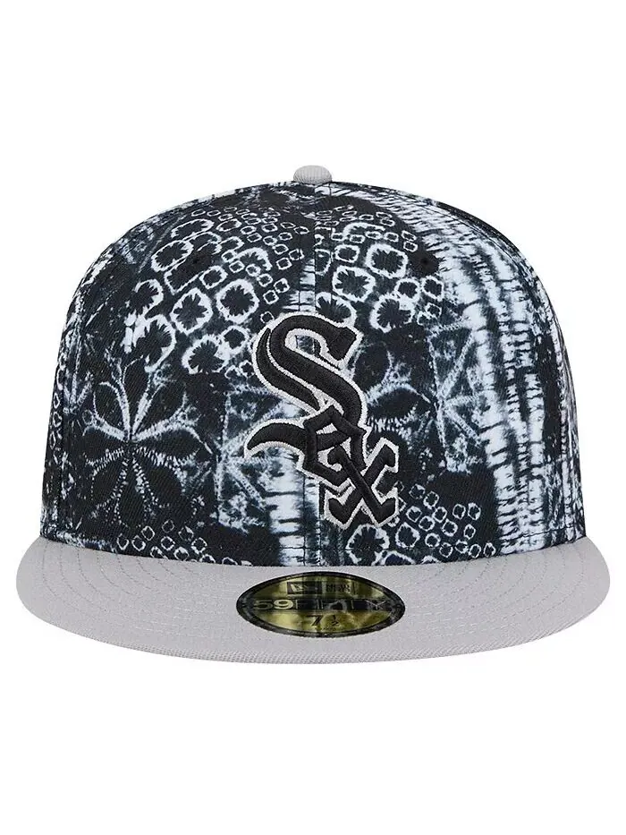 Мужская черная бейсболка Chicago White Sox Sands 59FIFTY Fitted Hat New Era — изображение 3 из 4