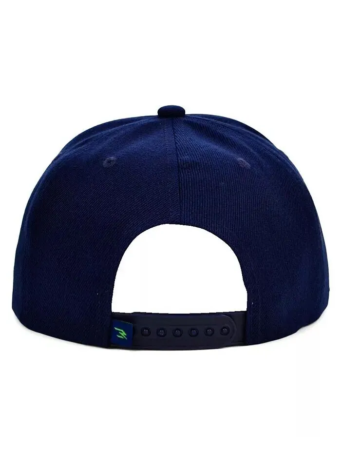 Мужская темно-синяя, белая модная регулируемая шляпа Snapback Nike 3Brand By Russell Wilson — изображение 4 из 4