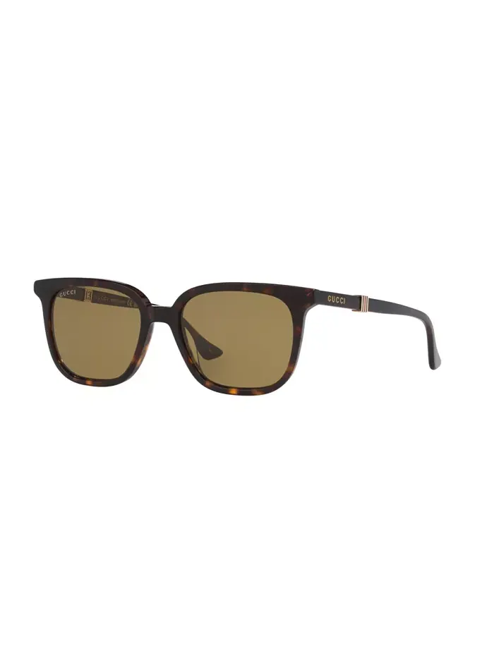Мужские прямоугольные солнцезащитные очки, GG1493S GC002215 Gucci — коричневый