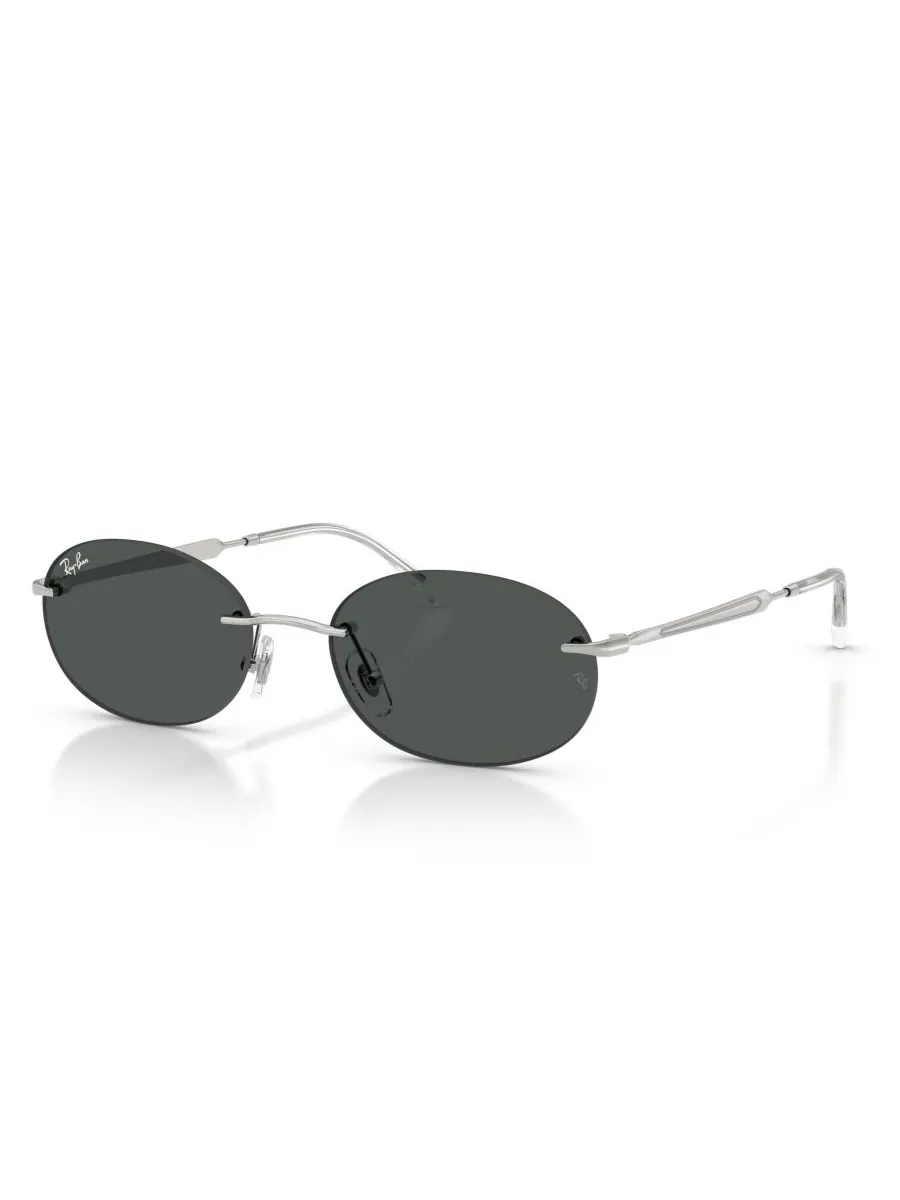 Солнцезащитные очки овальной формы унисекс Ray-Ban RB3767 Silver Gray