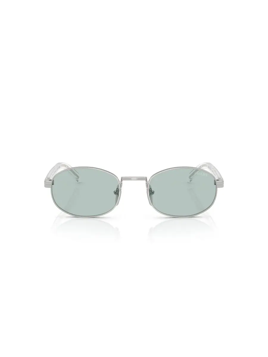 Овальные солнцезащитные очки PR B53S PRADA — изображение 2 из 5, серебряный