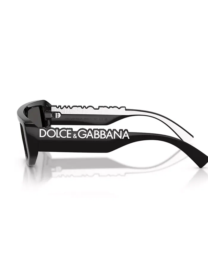 Унисекс прямоугольные солнцезащитные очки, DG6203 Dolce&Gabbana — изображение 2 из 8, черный