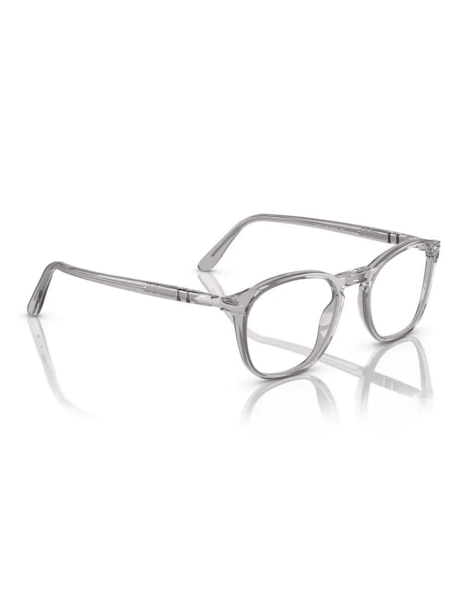 Мужские узкие очки, PO3007V Persol — изображение 3 из 6, прозрачный серый