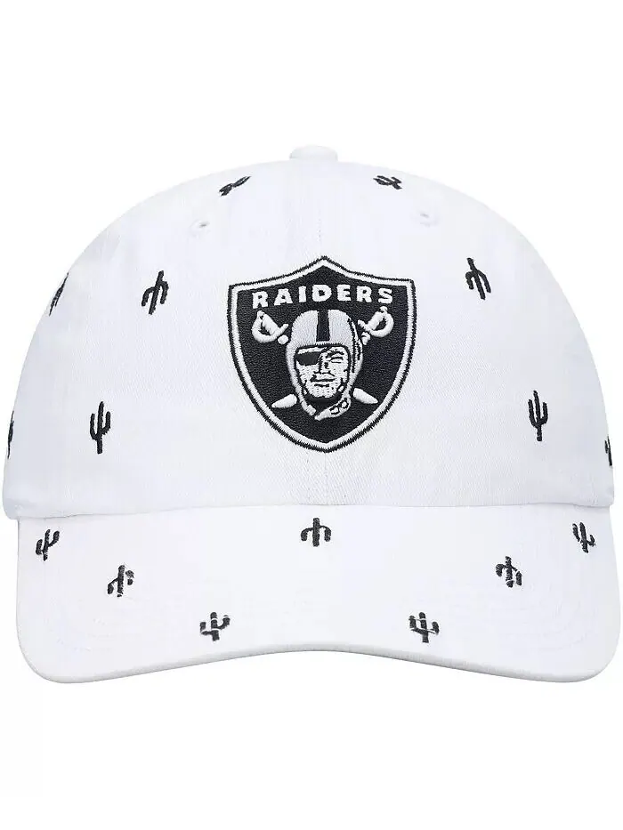 Женская белая регулируемая шляпа '47 Las Vegas Raiders Confetti Clean Up '47 Brand — изображение 2 из 4, белый