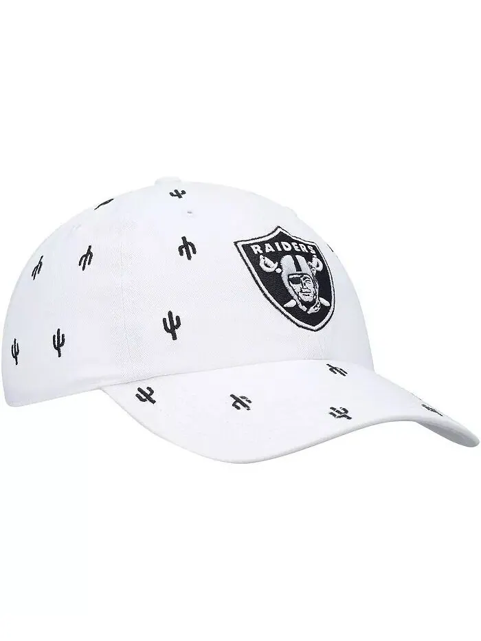 Женская белая регулируемая шляпа '47 Las Vegas Raiders Confetti Clean Up '47 Brand — изображение 3 из 4, белый
