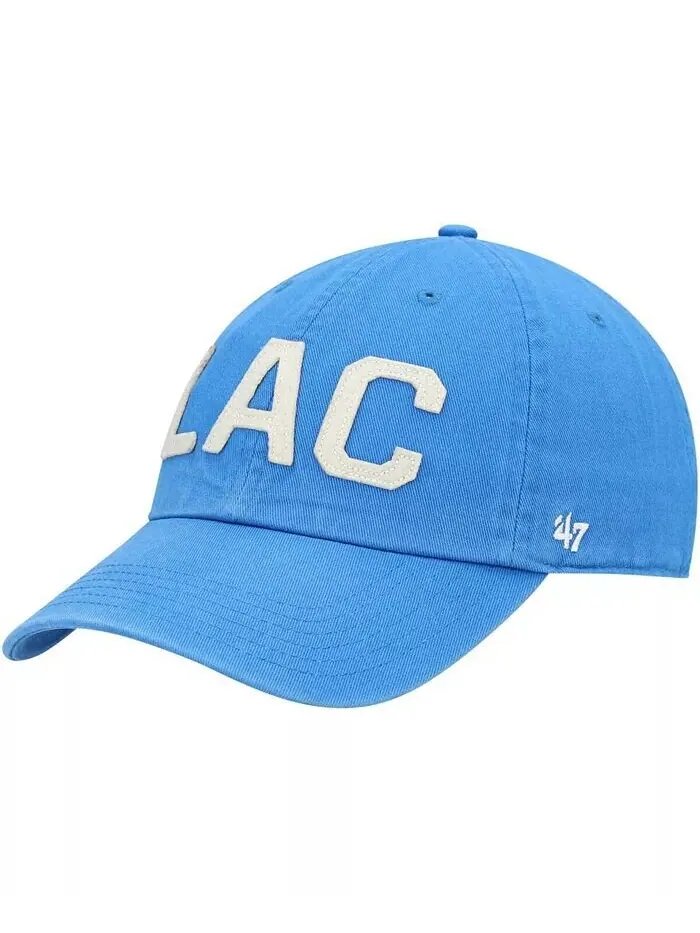 Женская пудрово-синяя регулируемая шапка Los Angeles Chargers Finley Clean Up '47 Brand — синий